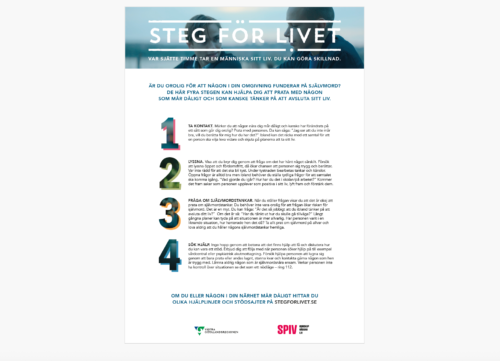 Affisch "Steg för livet"